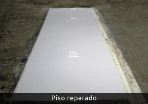 Piso ya reparado Piso reparado